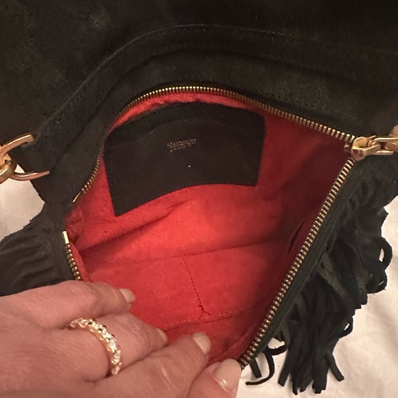 Hammitt Black Suede Fringe Crossbody Bag - Picture 5 of 8